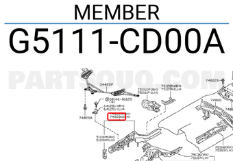 Nissan G5111CD00A MEMBER
