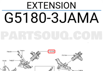 Nissan G51803JAMA EXTENSION