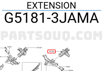 Nissan G51813JAMA EXTENSION