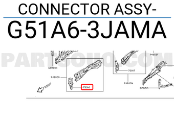 Nissan G51A63JAMA CONNECTOR ASSY