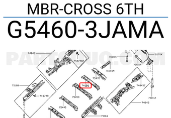 Nissan G54603JAMA MBR-CROSS 6TH