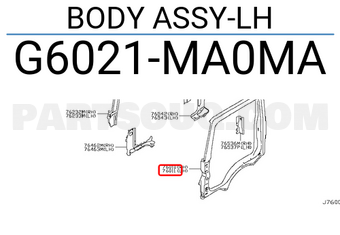 Nissan G6021MA0MA BODY ASSY-LH