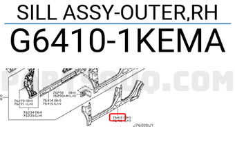 Nissan G64101KEMA SILL ASSY-OUTER,RH
