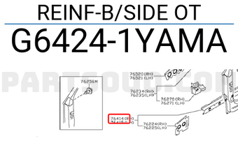 Nissan G64241YAMA REINF-B/SIDE OT