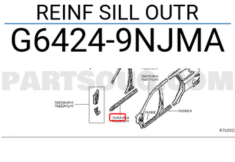 Nissan G64249NJMA REINF SILL OUTR