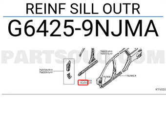 Nissan G64259NJMA REINF SILL OUTR