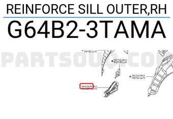 Nissan G64B23TAMA REINFORCE SILL OUTER,RH