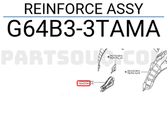 Nissan G64B33TAMA REINFORCE ASSY