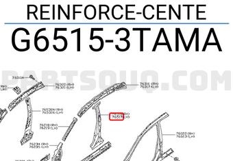 Nissan G65153TAMA REINFORCE-CENTE