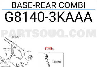 Nissan G81403KAAA BASE-REAR COMBI