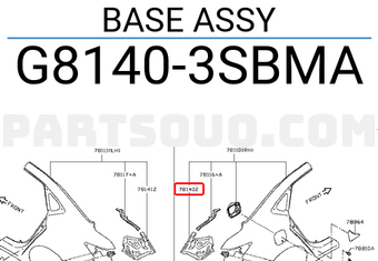 Nissan G81403SBMA BASE ASSY