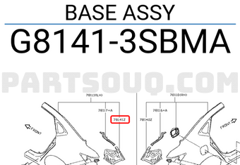 Nissan G81413SBMA BASE ASSY