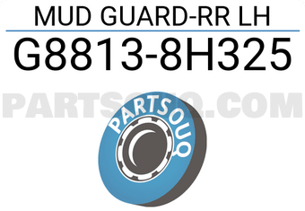 Nissan G88138H325 MUD GUARD-RR LH