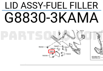 Nissan G88303KAMA LID ASSY-FUEL FILLER