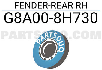 Nissan G8A008H730 FENDER-REAR RH