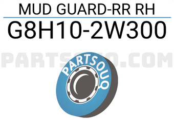 Nissan G8H102W300 MUD GUARD-RR RH