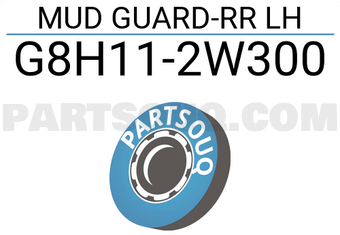 Nissan G8H112W300 MUD GUARD-RR LH