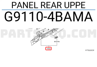 Nissan G91104BAMA PANEL REAR UPPE