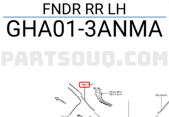 Nissan GHA013ANMA FNDR RR LH