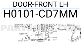 Nissan H0101CD7MM DOOR-FRONT LH