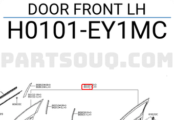 Nissan H0101EY1MC DOOR FRONT LH