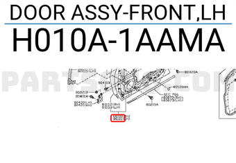 Nissan H010A1AAMA DOOR ASSY-FRONT,LH