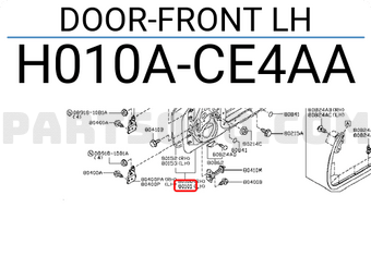 Nissan H010ACE4AA DOOR-FRONT LH