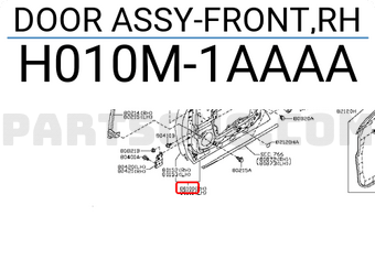 Nissan H010M1AAAA DOOR ASSY-FRONT,RH