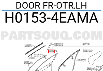 Nissan H01534EAMA DOOR FR-OTR,LH