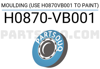 Nissan H0870VB001 MOULDING (USE H0870VB001 TO PAINT)