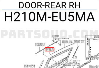 Nissan H210MEU5MA DOOR-REAR RH