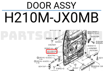 Nissan H210MJX0MB DOOR ASSY