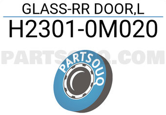 Nissan H23010M020 GLASS-RR DOOR,L