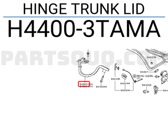 Nissan H44003TAMA HINGE TRUNK LID