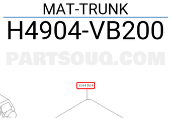 Nissan H4904VB200 MAT-TRUNK