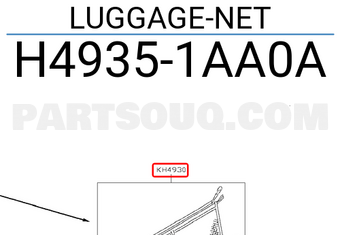 Nissan H49351AA0A LUGGAGE-NET