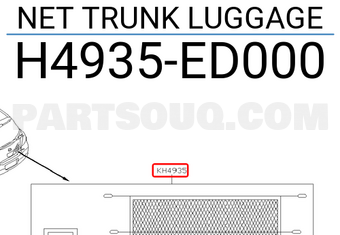 Nissan H4935ED000 NET TRUNK LUGGAGE