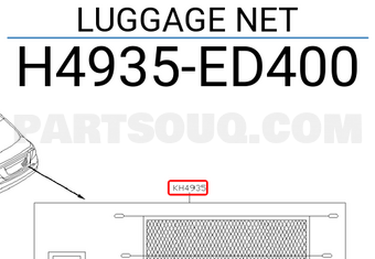 Nissan H4935ED400 LUGGAGE NET