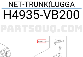 Nissan H4935VB200 NET-TRUNK(LUGGA