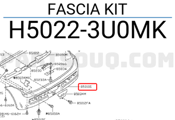 Nissan H50223U0MK FASCIA KIT