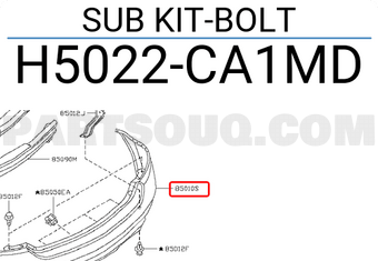 Nissan H5022CA1MD SUB KIT-BOLT