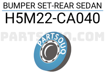 Nissan H5M22CA040 BUMPER SET-REAR SEDAN
