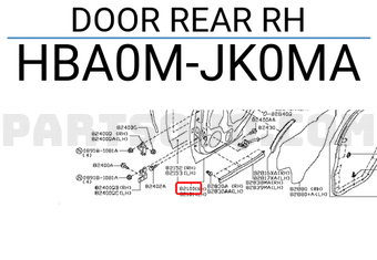 Nissan HBA0MJK0MA DOOR REAR RH