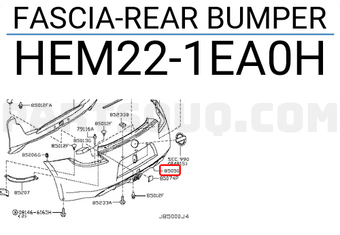 Nissan HEM221EA0H FASCIA-REAR BUMPER