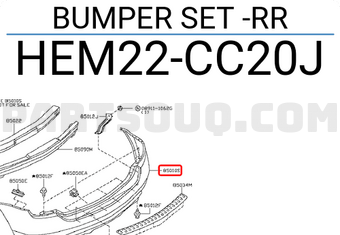 Nissan HEM22CC20J BUMPER SET -RR