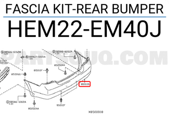 Nissan HEM22EM40J FASCIA KIT-REAR BUMPER