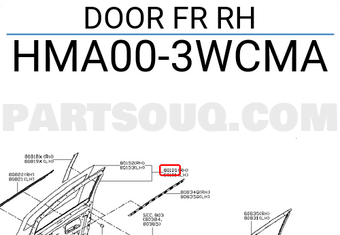 Nissan HMA003WCMA DOOR FR RH