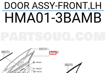Nissan HMA013BAMB DOOR ASSY-FRONT,LH