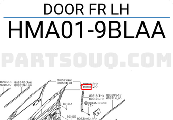 Nissan HMA019BLAA DOOR FR LH