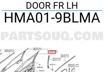 Nissan HMA019BLMA DOOR FR LH